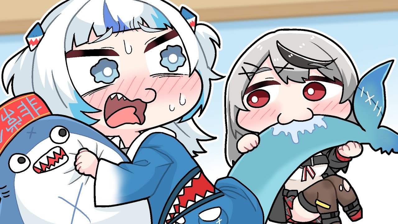 Gura is Senpai but she is preyed upon Kouhai 【Komainu/Clip/Hololive】