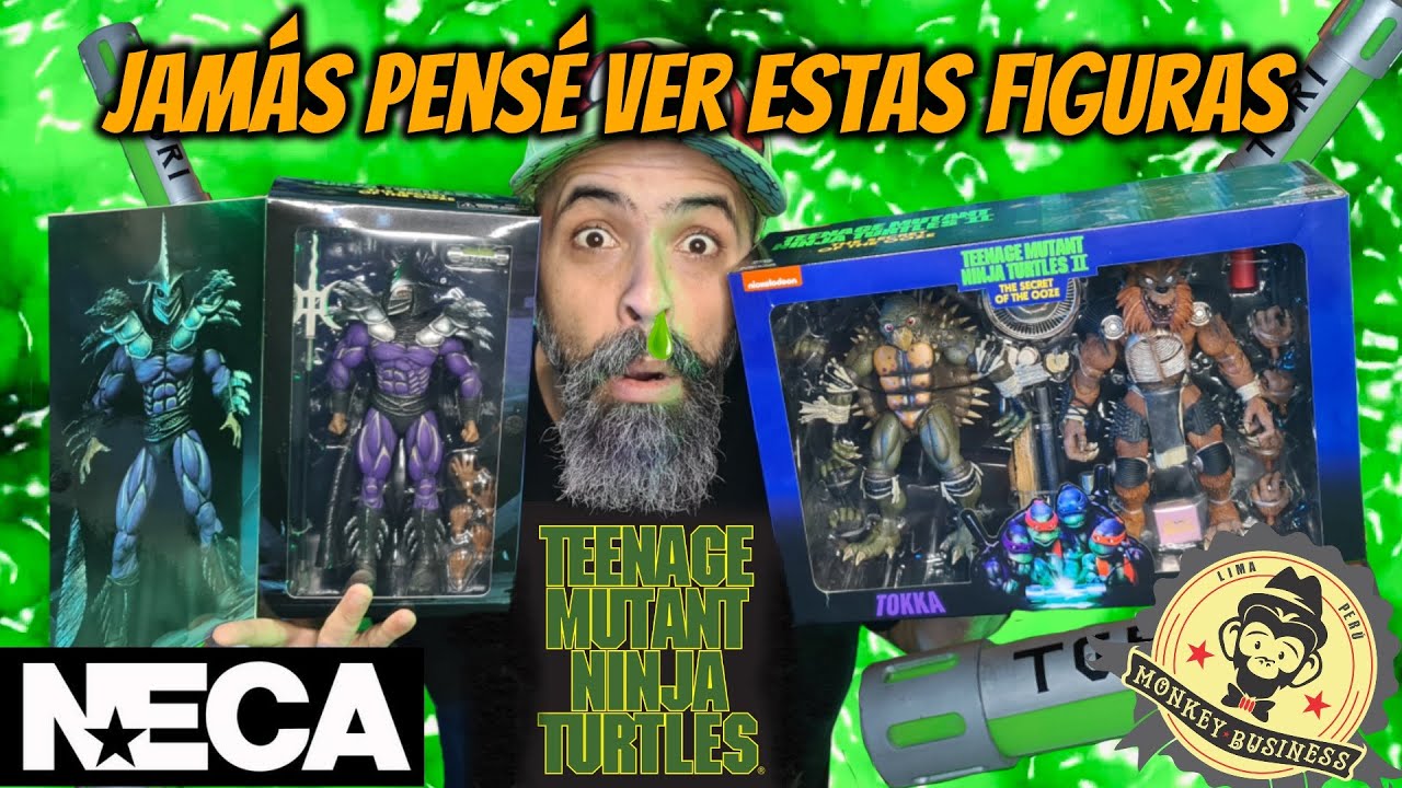 NECA TMNT THE SECRET OF THE OOZE: TOKKA & RAHZAR & SUPER SHREDDER - UNBOXING / REVIEW EN ESPAÑOL