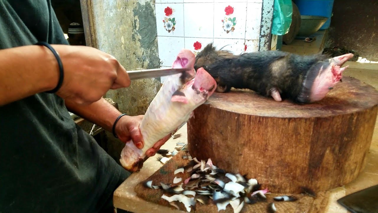 Buffalo Trotters Cutting Style | Paya Cutting | Special Nashta | Meat Cutting Skill | Bone cutting