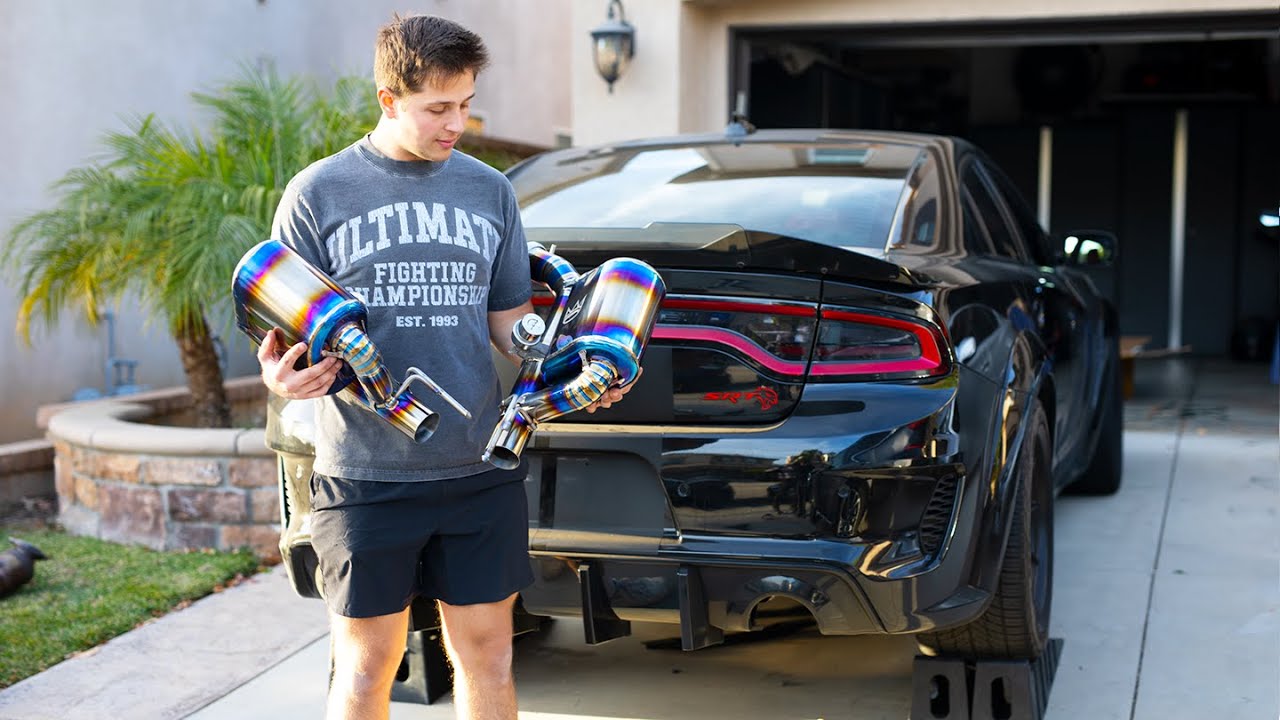 INSTALLING HELLCAT REDEYE TITANIUM VALVED EXHAUST + CATLESS