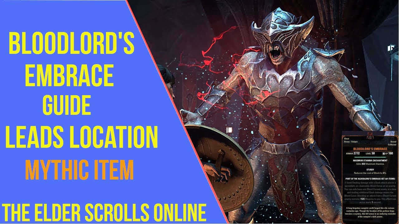 ESO Bloodlord's Embrace Guide | Bloodlord's Embrace Leads Location