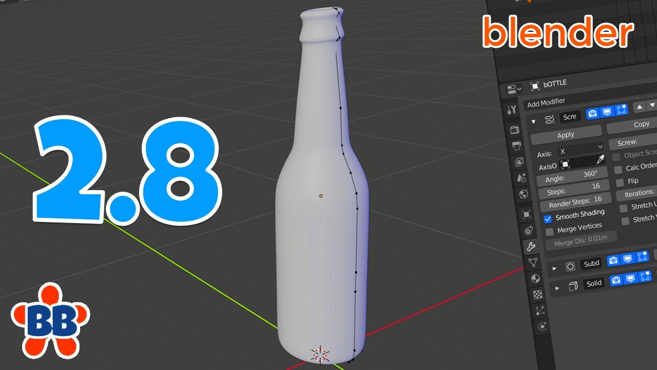 Blender 2.8 Lathe — вот ОДИН способ токарной обработки объекта в Blender!