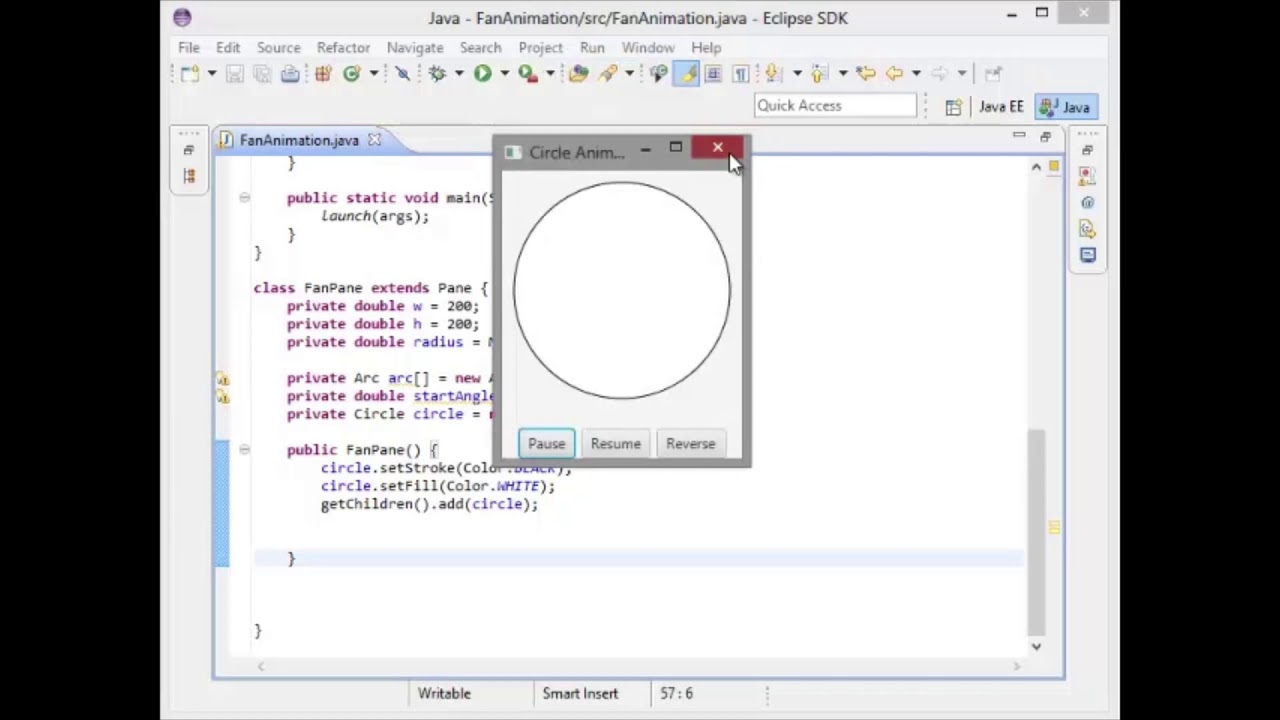 Chapter 15 - JavaFX  Animated Fan