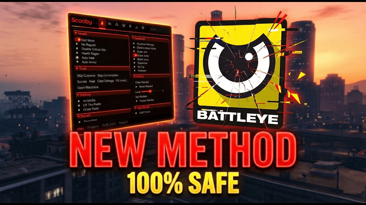 Scooby Menu: GTA 5 Online [WITH Battleye ON] - Setup Guide & Showcase (1.72)