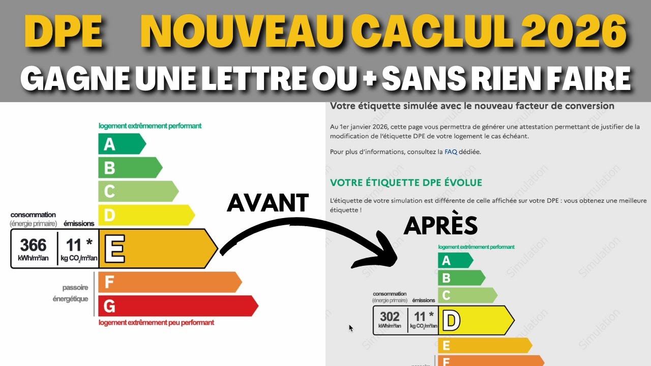Le nouveau calcul du DPE 2026