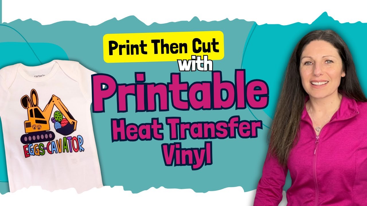 How To Use Printable Heat Transfer Vinyl with your Cricut | Teckwrap Inkjet HTV with Mask