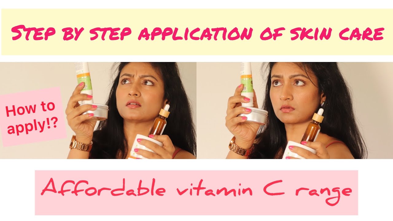 How to || Step by step application of night care products || Affordable vitamin c || #GottaCMyGlow