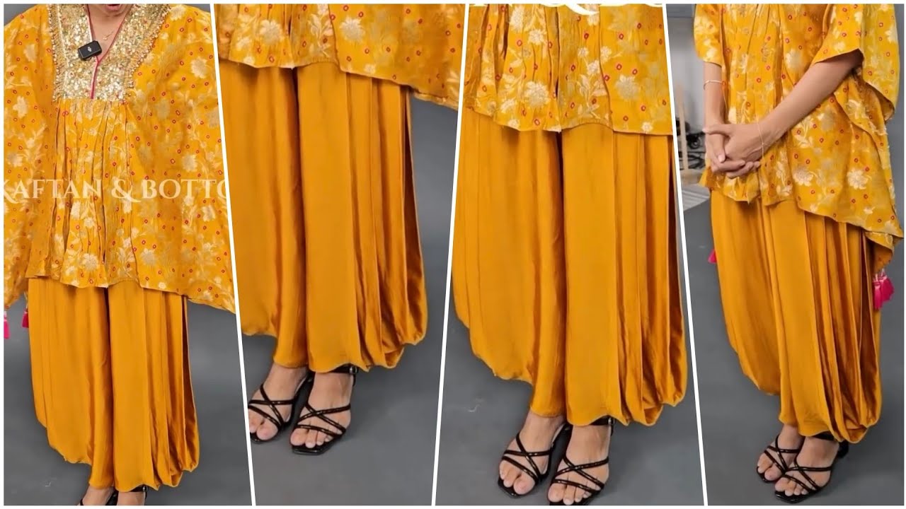 13/Outfit Out Of #100 Designing //New Dhoti style salwar cutting design//latest Dhoti Pant Design