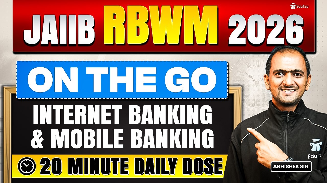 JAIIB RBWM Online Free Classes 2026 | Internet Banking & Mobile Banking Concept & Question