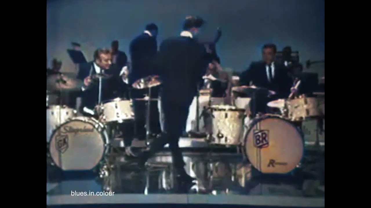 Gene Krupa & Buddy Rich - live [Colourised] 1966