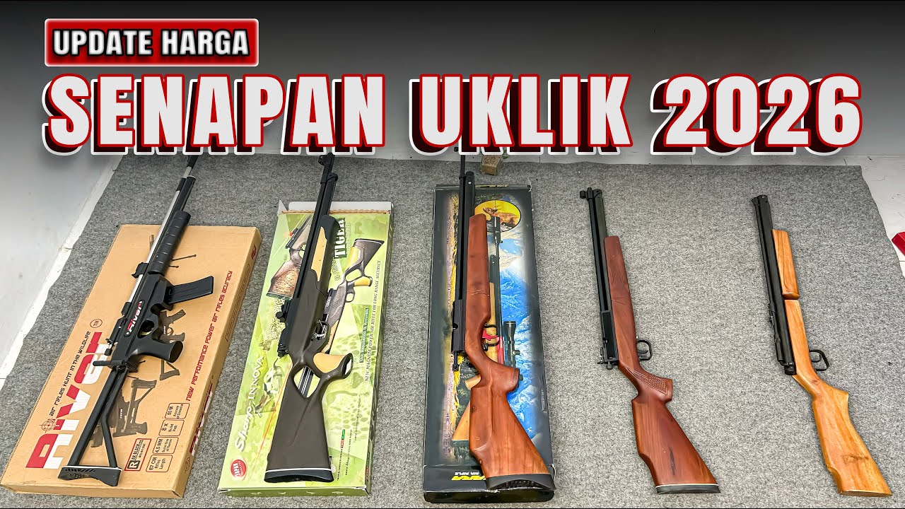 5 UKLIK TERBAIK & TERLARIS TAHUN 2026! REKOMENDASI SENAPAN ANGIN UKLIK BUAT PEMULA HARGA DIBAWAH 1JT