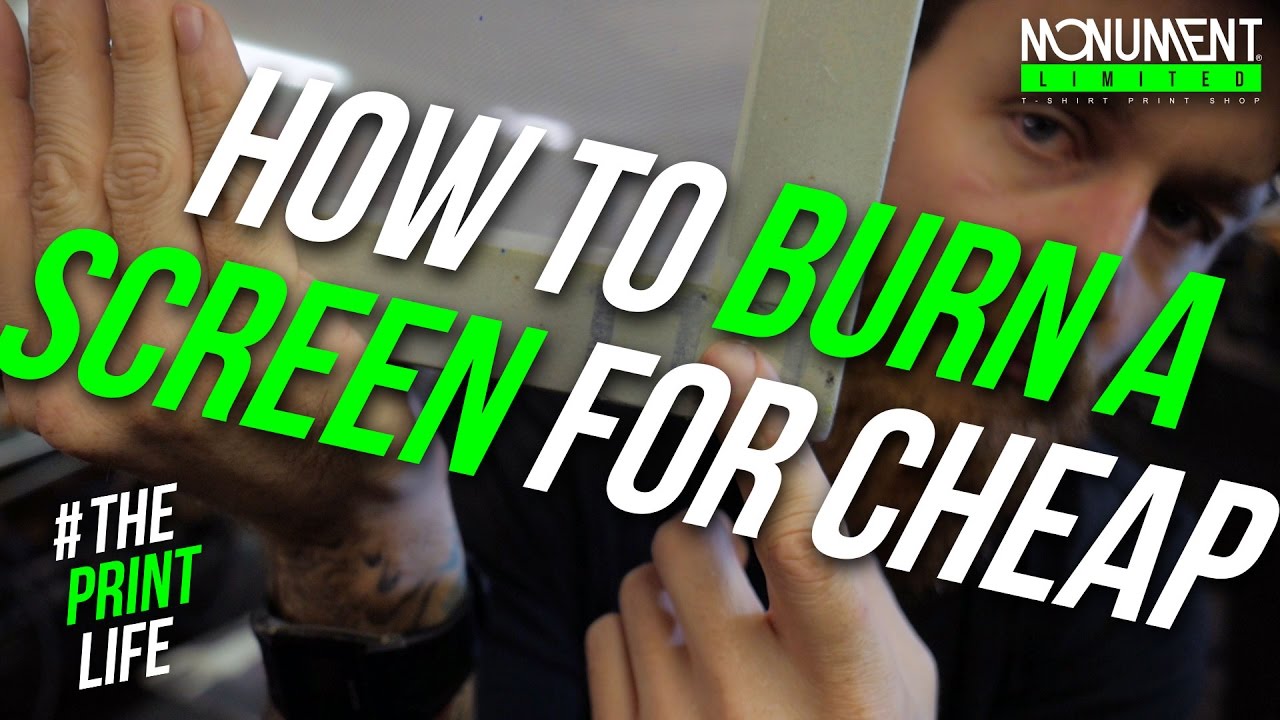 burn a silk Screen Printing frame