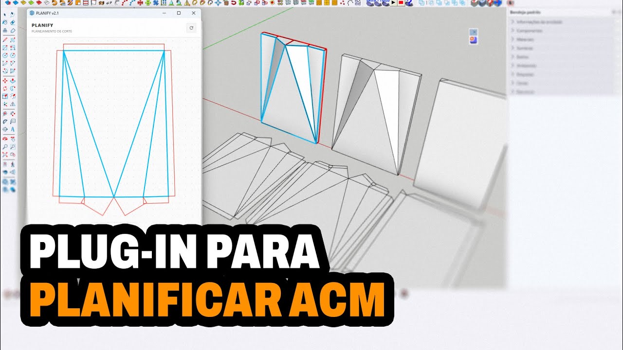 PLANIFICAR ACM COM SKETCHUP DE FORMA FÁCIL E RÁPIDA