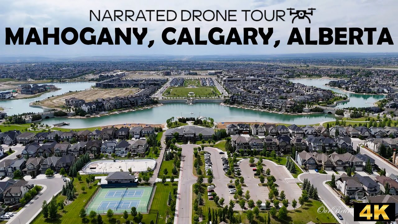 🏙️ Mahogany, Calgary, Alberta 🚁🌊 4K Drone