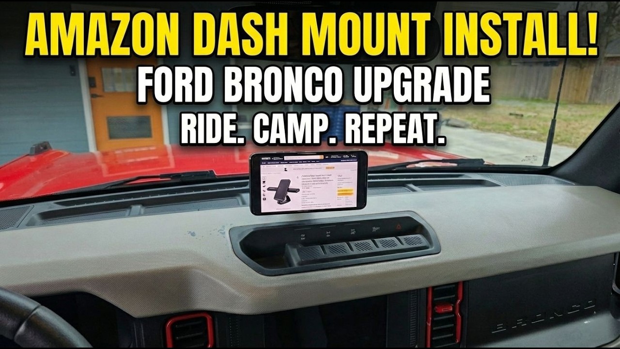 MUST HAVE Bronco Interior Upgrade! | Aluminum Amazon Phone Mount Install