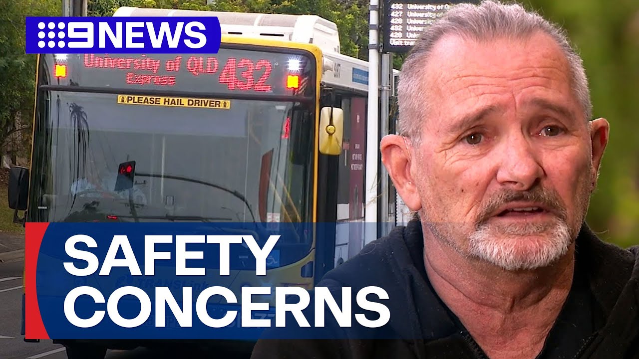 Bus driver confronted by gunman speaks out over lack of security | 9 News Australia