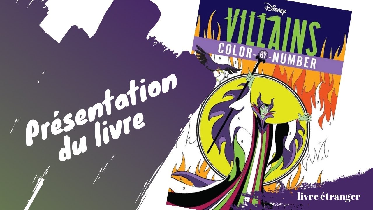 Disney Villains - Color by number - Coloriage