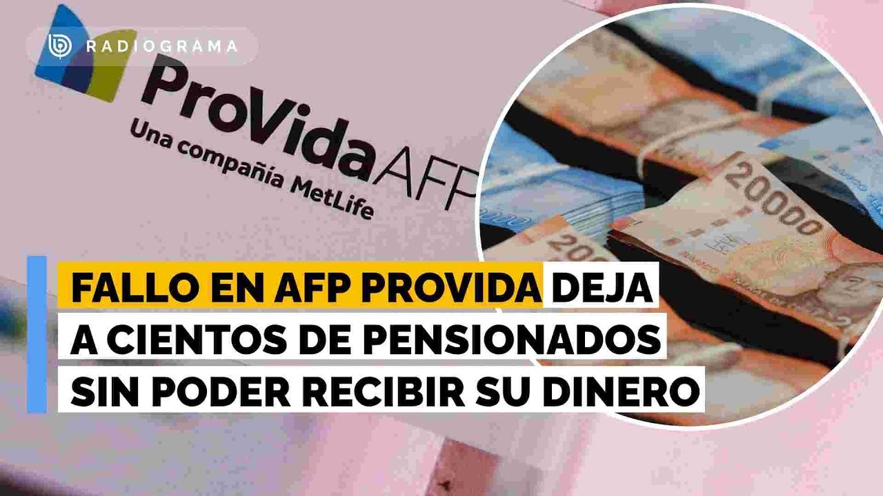 Fallo en AFP Provida deja a cientos de pensionados sin poder recibir su dinero (RD)