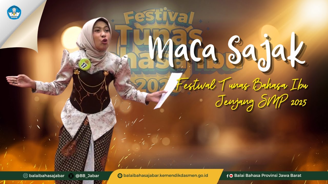 Pemenang I Maca Sajak Kategori Putri Jenjang SMP, FTBI Jawa Barat 2025