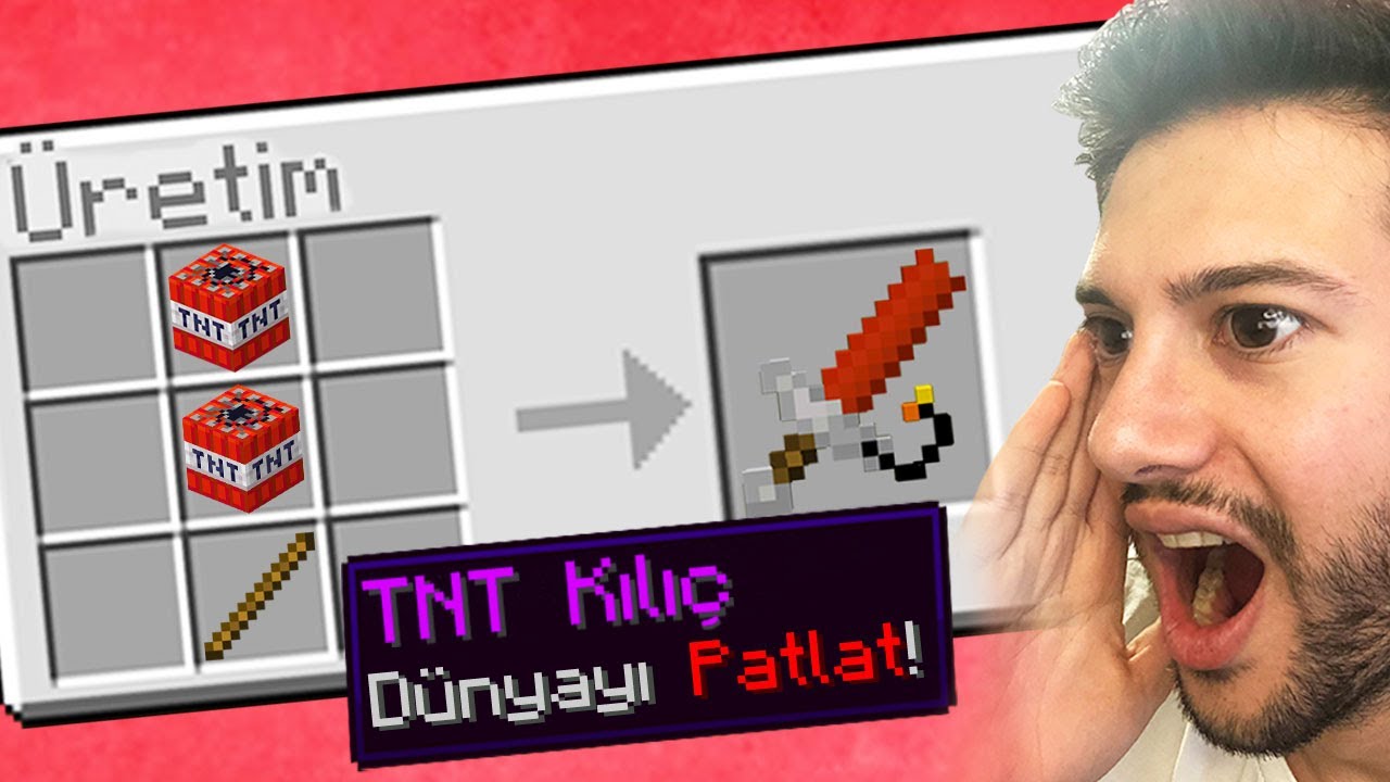 minecraft AMA her bloktan KILIÇ yapabiliyorum!!