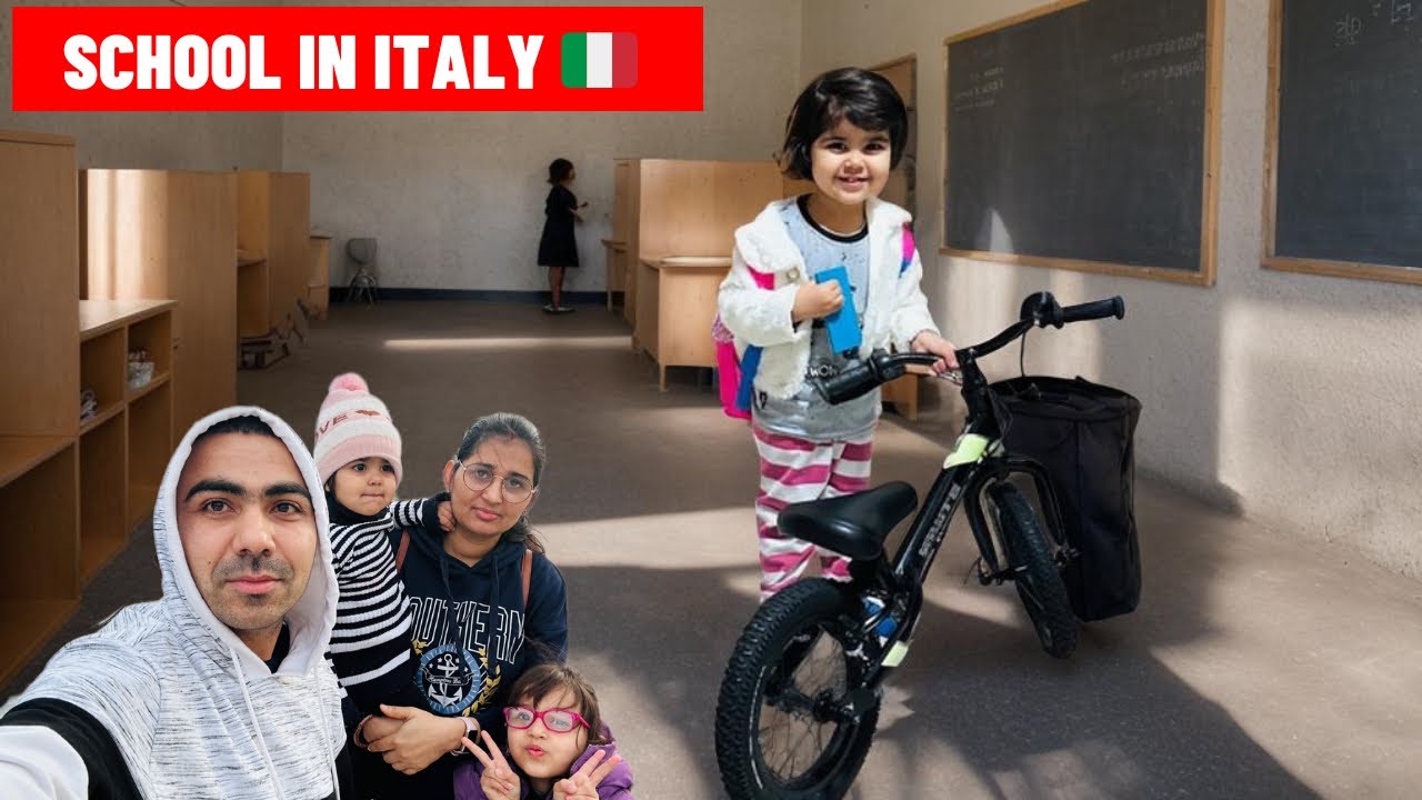 मेरी बेटी का आज इटली  🇮🇹 की स्कूल में एडमिशन हो गया / study in italy vlog