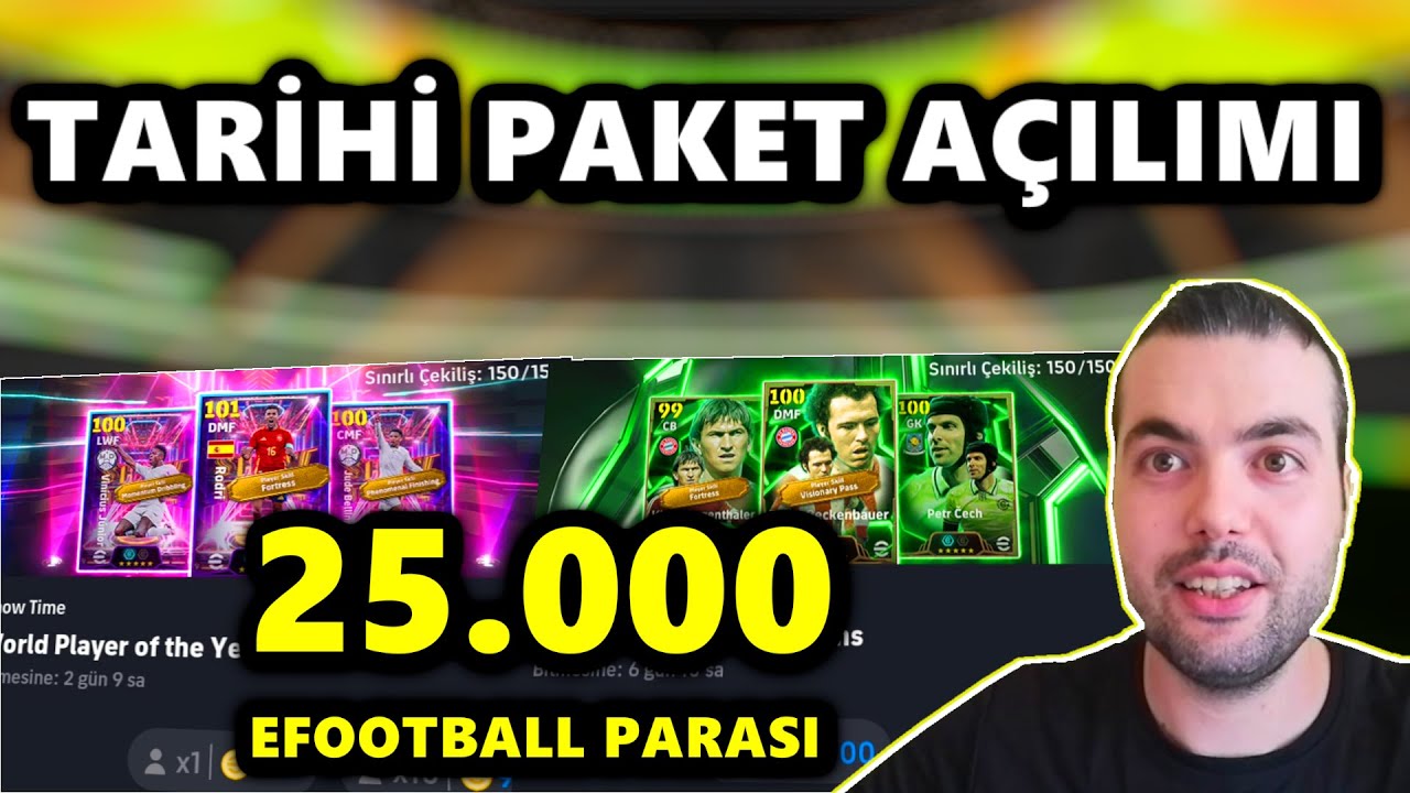 TARİHİ PAKET AÇILIMI🔥 İLK KEZ 25.000 EFOOTBALL PARASI HARCADIM ! eFootball 2025 Mobile