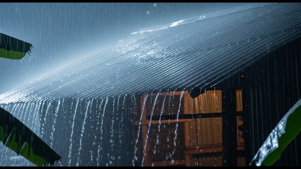 Sleep Instantly with Heavy Rain & Thunder | Rain Sounds for Sleeping - No Ads, Black Screen