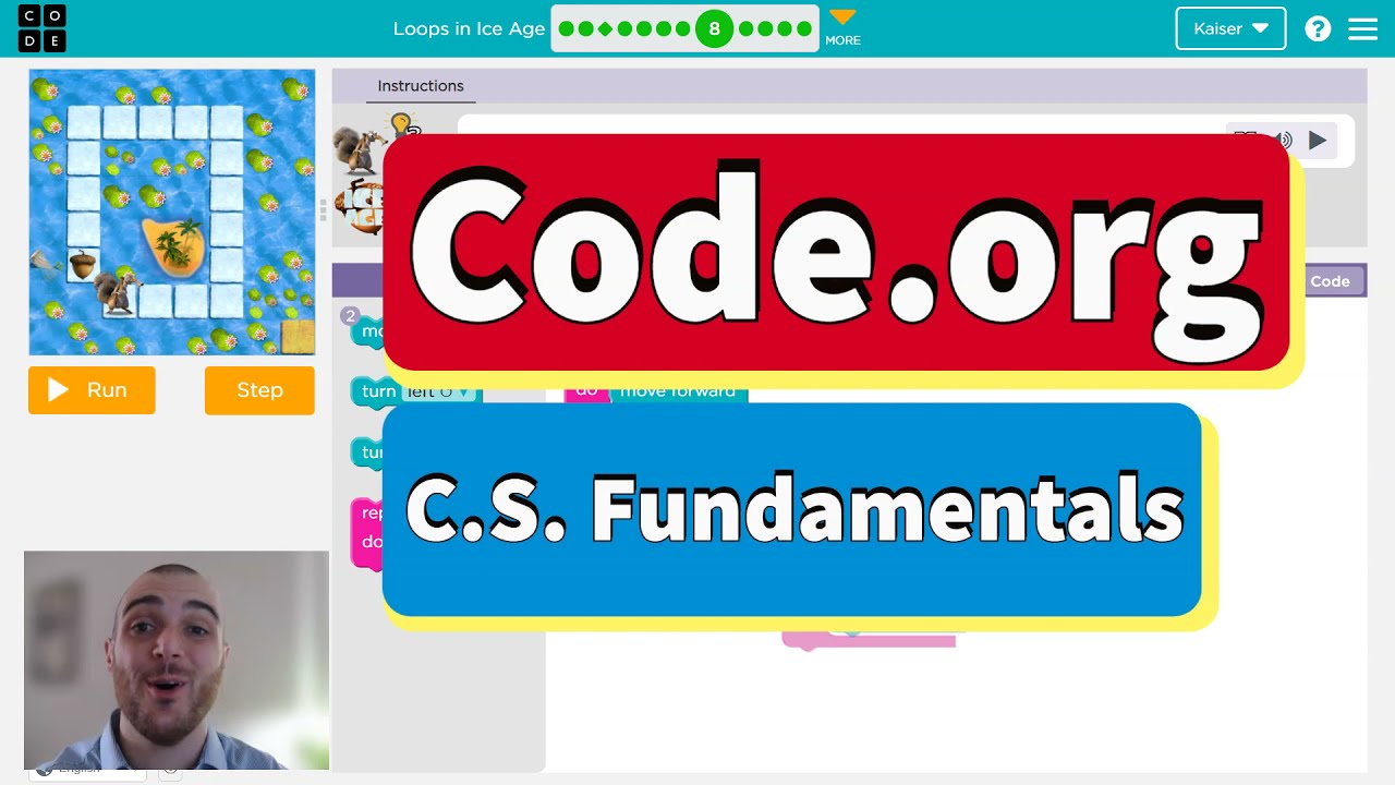 Code.org Course D Lesson 9 Loops in Ice Age | All Answers Explained | C.S. Fundamentals