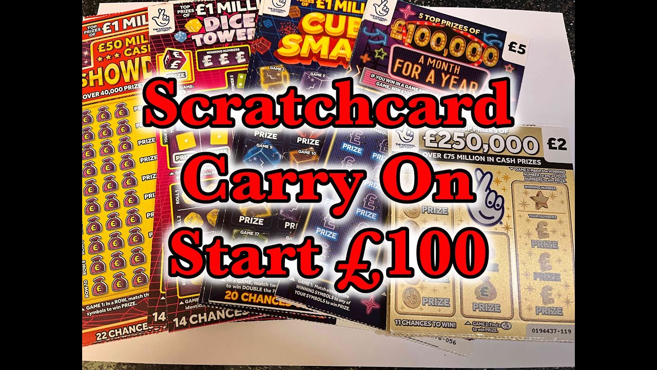 Scratchcards Carry On Part 1 £100 worth