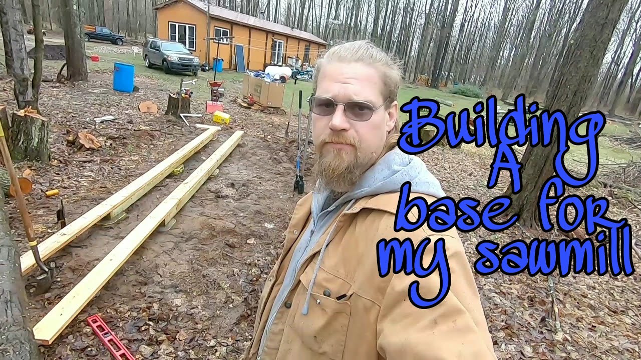 Building a solid base for my woodland mills hm122 sawmill