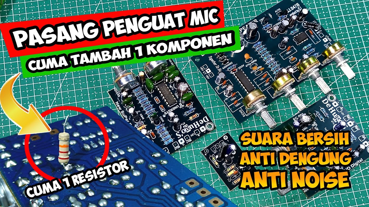 DIJAMIN SUARA BERSIH!!! CARA PASANG KIT PENGUAT MIC DI TONE CONTROL | CUMA TAMBAH 1 RESISTOR
