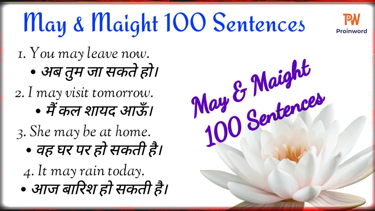 May vs Might का Confusion अब खत्म! 100 Examples से सीखो | English Grammar