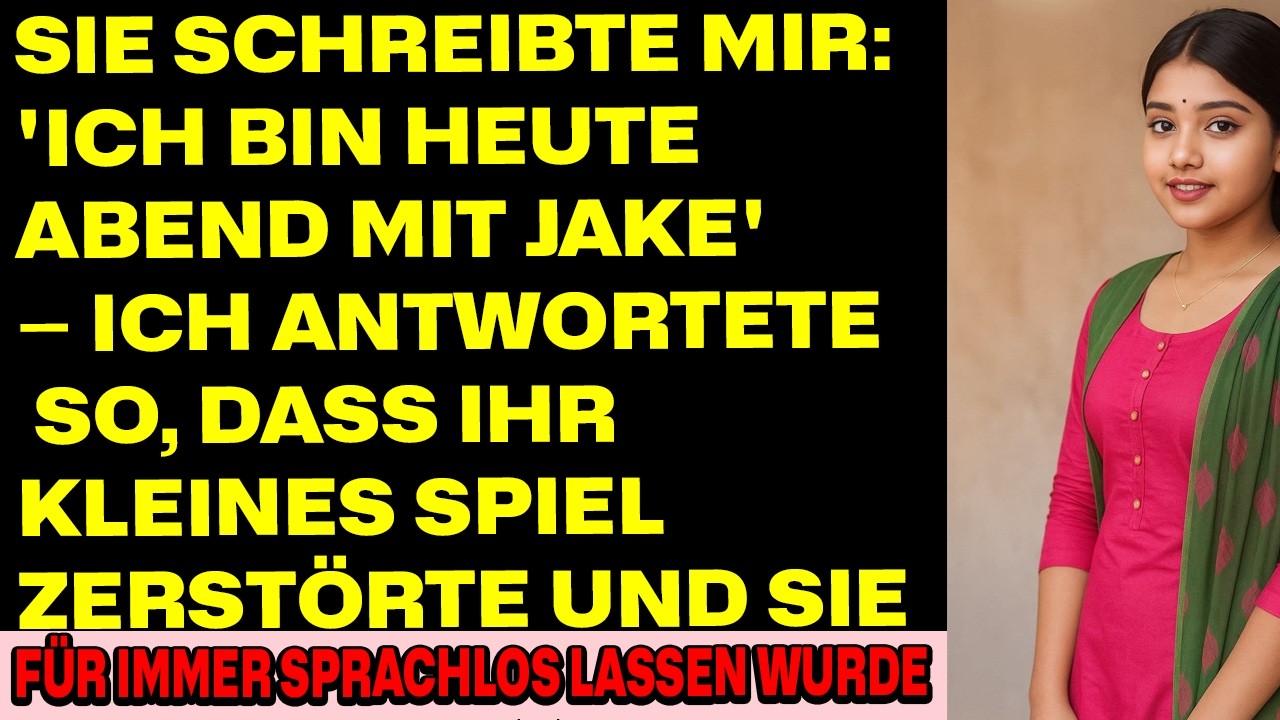 Sie schrieb: ‘Ich bin heute bei Jake’ — Meine Antwort zerstörte ihre kleine Welt