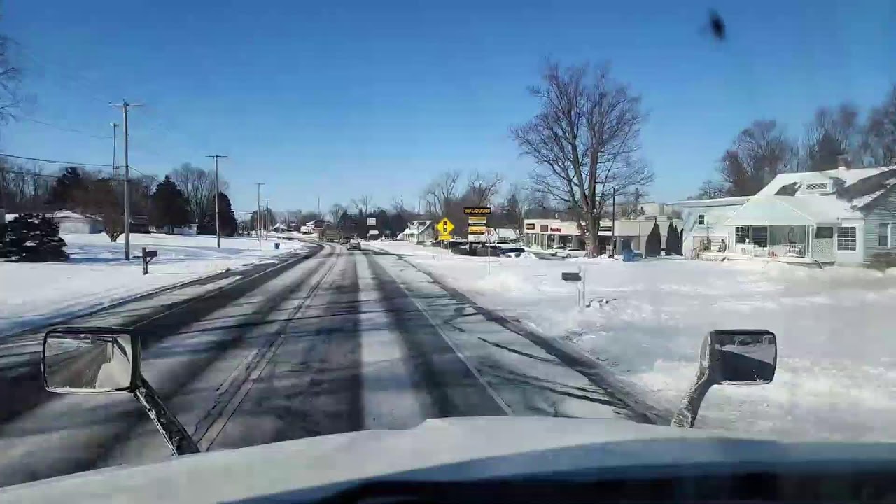 LIVE Trucking | Ypsilanti Michigan ➝ Fort WayneIndiana| Trucker POV | SNOW COVERED