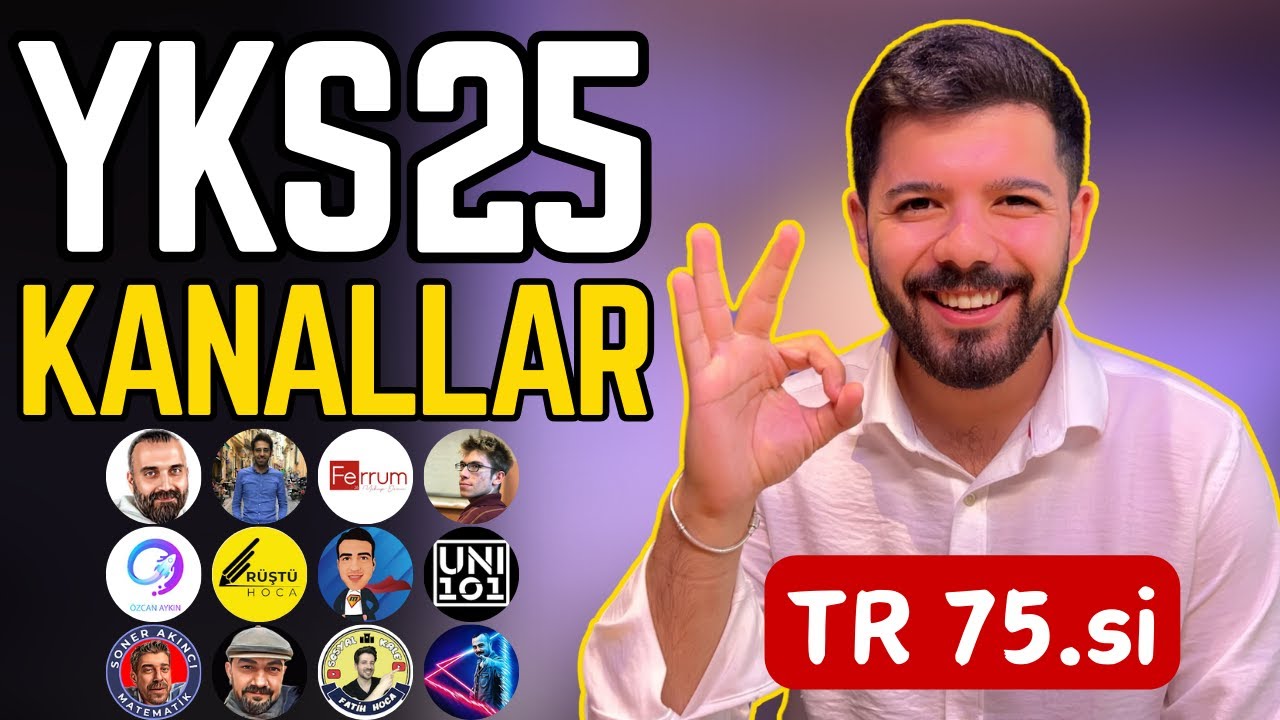 YKS 2025 En Kapsamlı Kanal Önerisi (Tüm Dersler) (Hangi Oynatma Listeleri?) | #yks #tyt