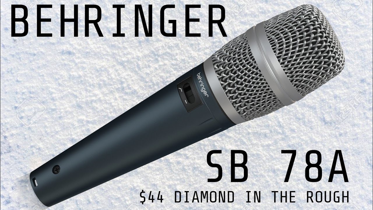 Behringer SB 78A Handheld Condenser Microphone Test / Review - $44 Budget Mic !