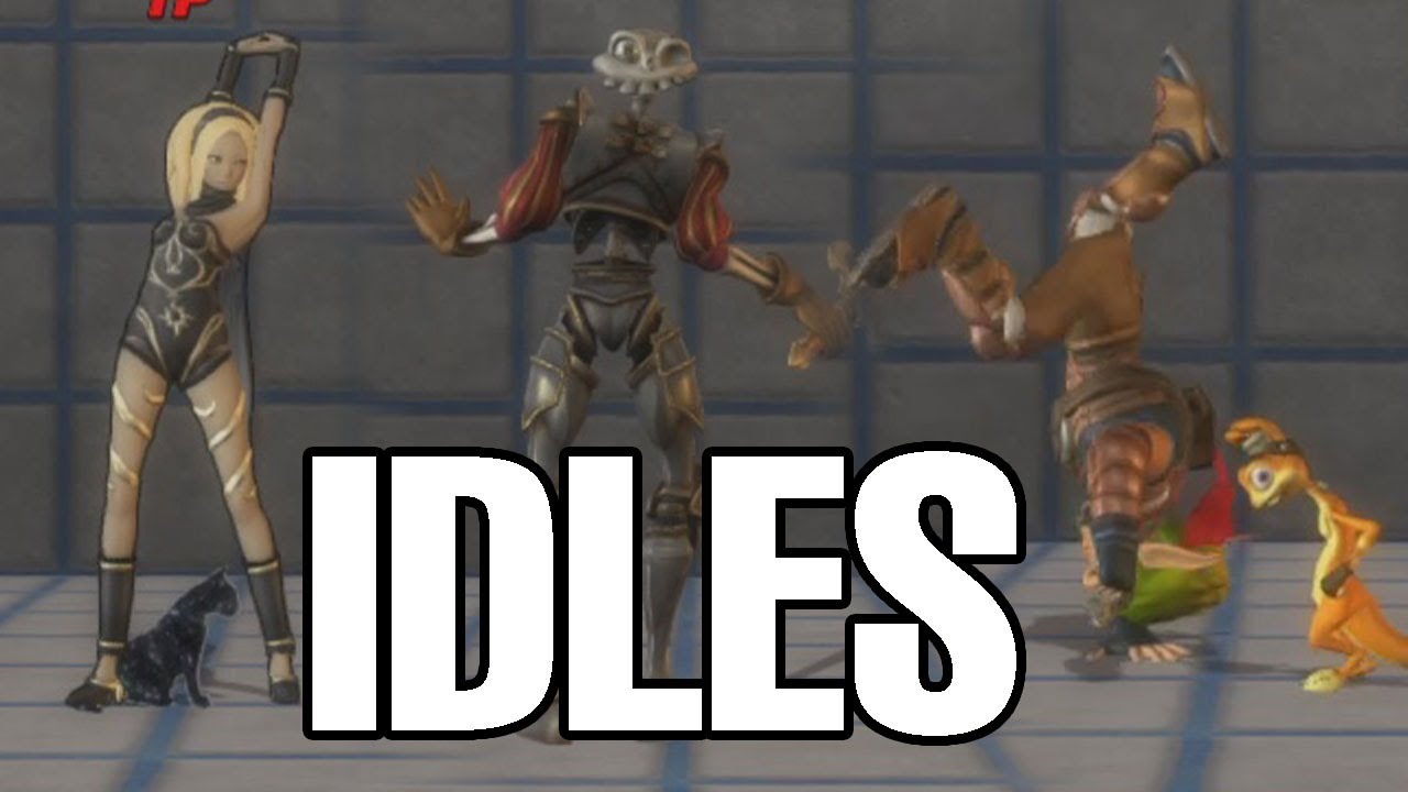 All characters Idle pose animations (HD) - PlayStation All-Stars Battle Royale