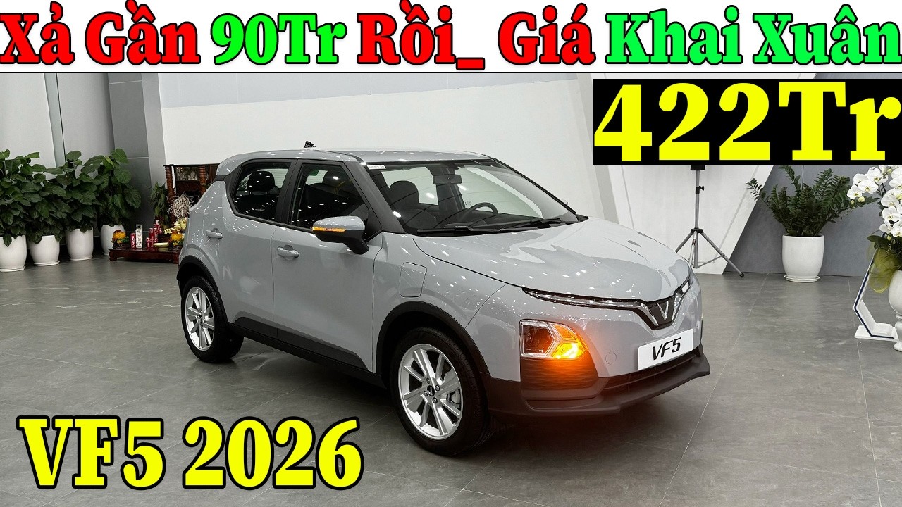 ✅Giá Khai Xuân Vinfast Vf5 Tổng Xả Kho Đến 90Tr , Rẻ Hơn i10 Nhiều| Lăn Bánh Vinfast VF5 | Topcarvn