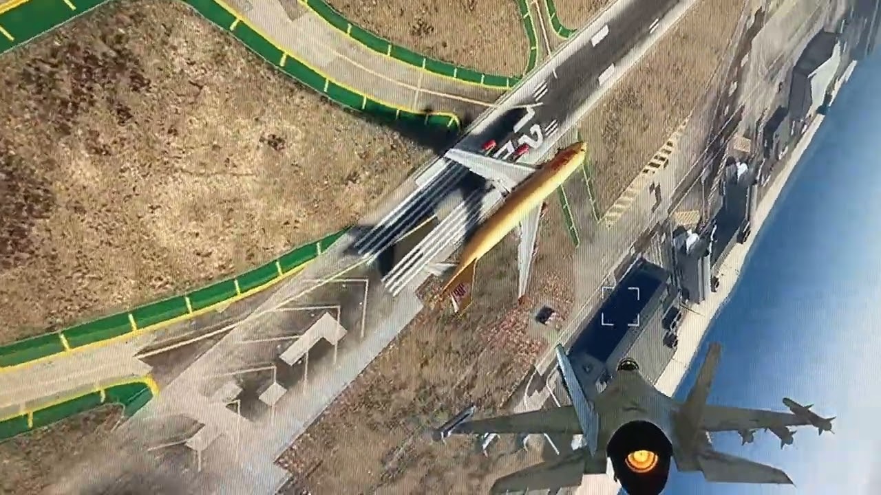 Playing GTA 5 Tracey flying fighter jet