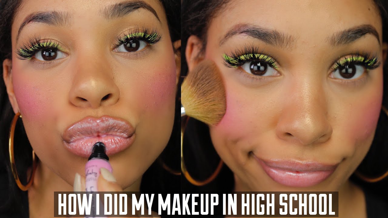 HOW I DID MY MAKEUP IN HIGH SCHOOL CHALLENGE (PICS INCLUDED)