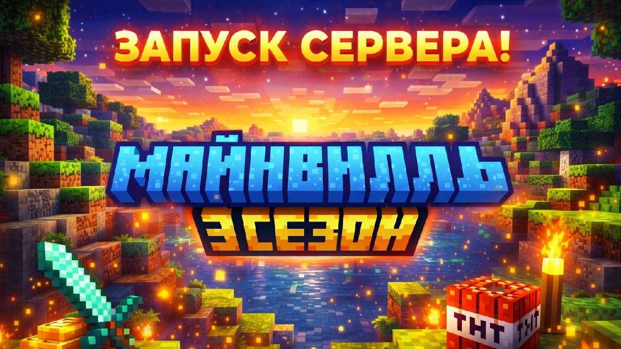🏰 СТАРТ СЕРВЕРА МАЙНВИЛЛЬ | Выживание в майнкрафте 1.21.10