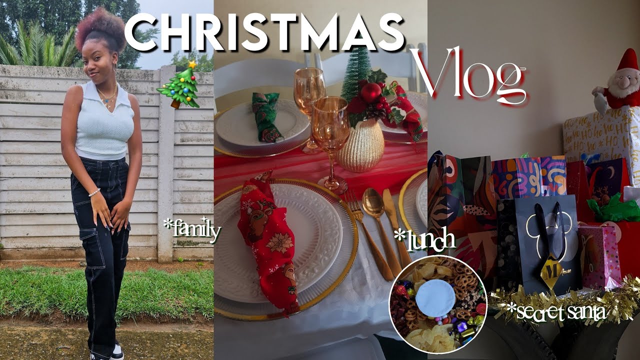 CHRISTMAS VLOG 2023| secret santa; lunch; family; etc.|| South African Youtuber