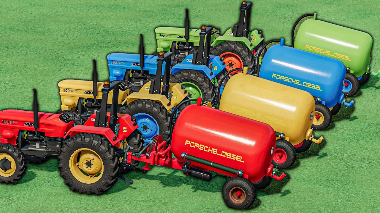 MINI TRACTOR COLORS! Tanker Transport & TRUCK WORK - FS22