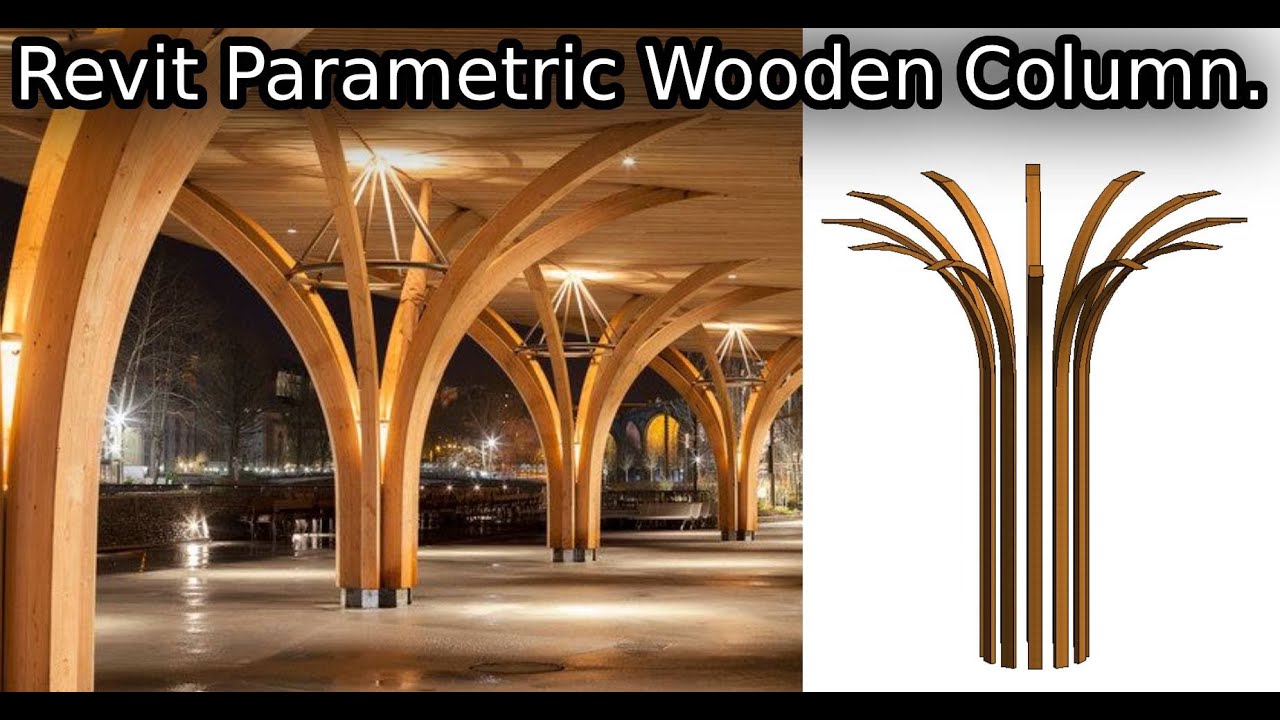 Revit Parametric Wooden Column.