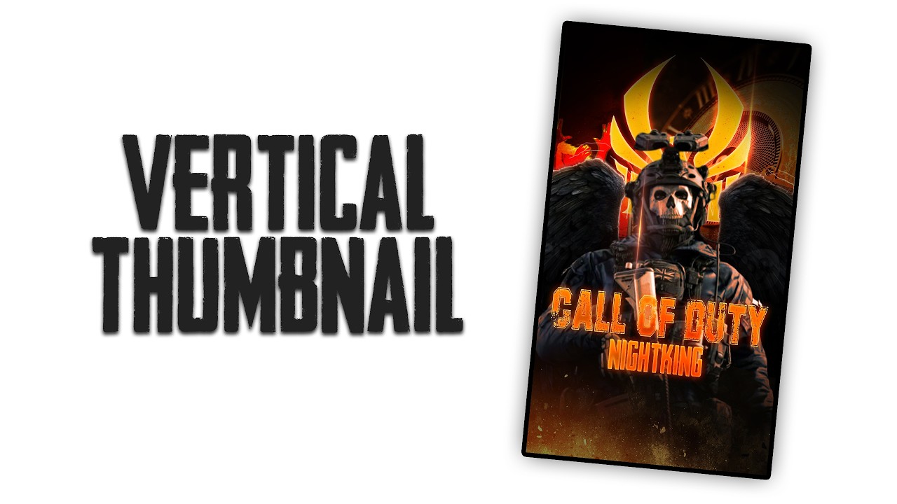 Pro Gaming Thumbnail Design | Call of Duty Photoshop