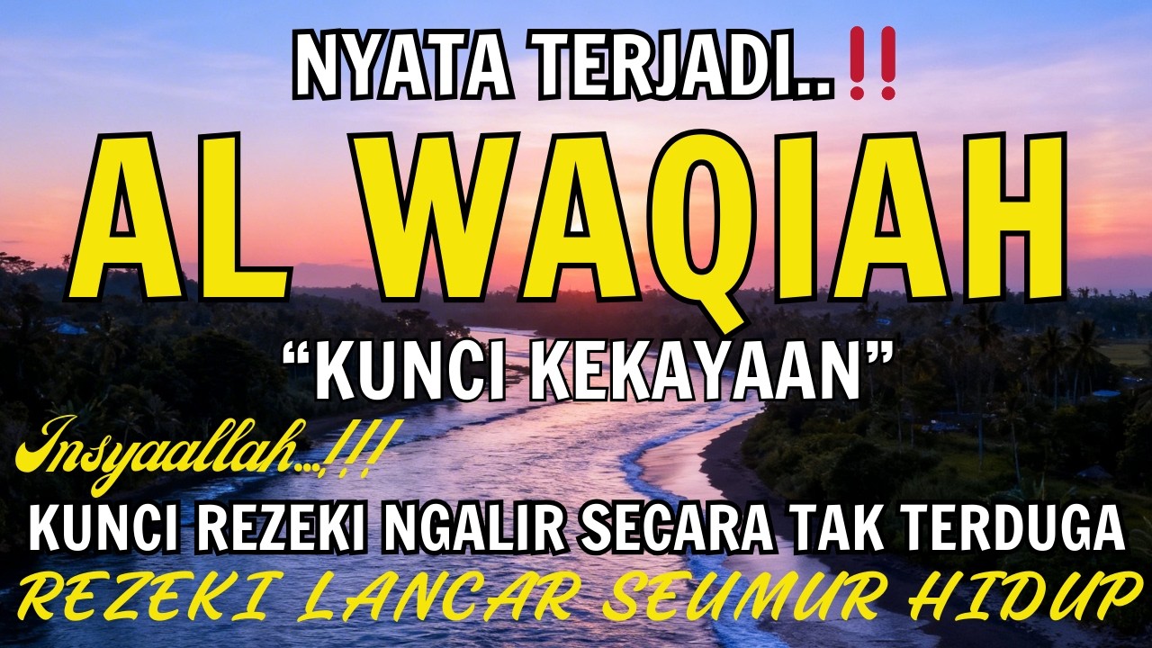 Baca Al WAQIAH 7x, DENGARKAN HUTANG LUNAS✅,RAMADHAN DAHSYAT REZEKI MENGALIR LANCAR, DOA PEMBUKA REZE