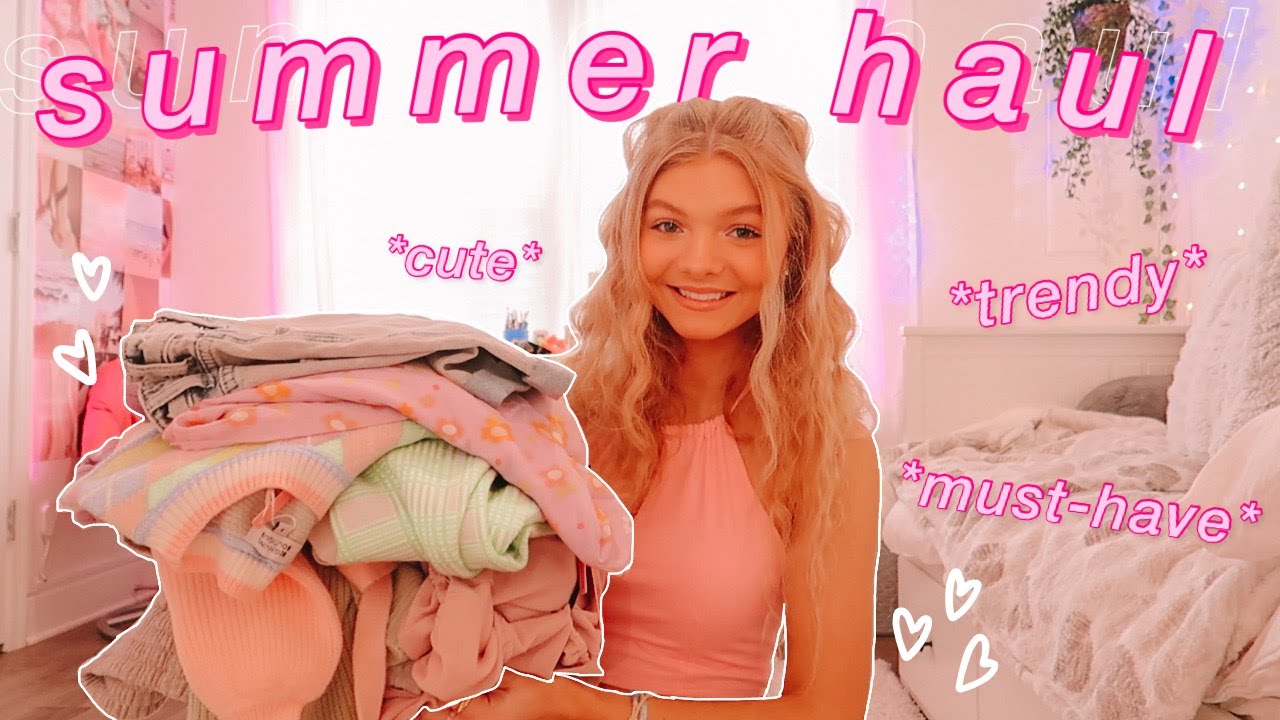 SUMMER TRY-ON CLOTHING HAUL 2021!! *pinterest inspired, summer essentials, trendy*