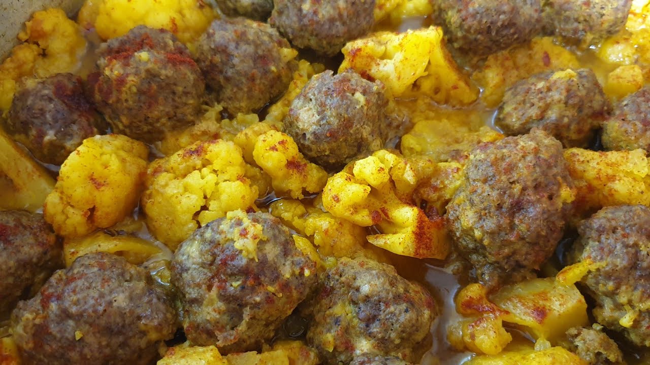 מתכון לקציצות בשר וכרובית-Recipe for meatballs and cauliflower