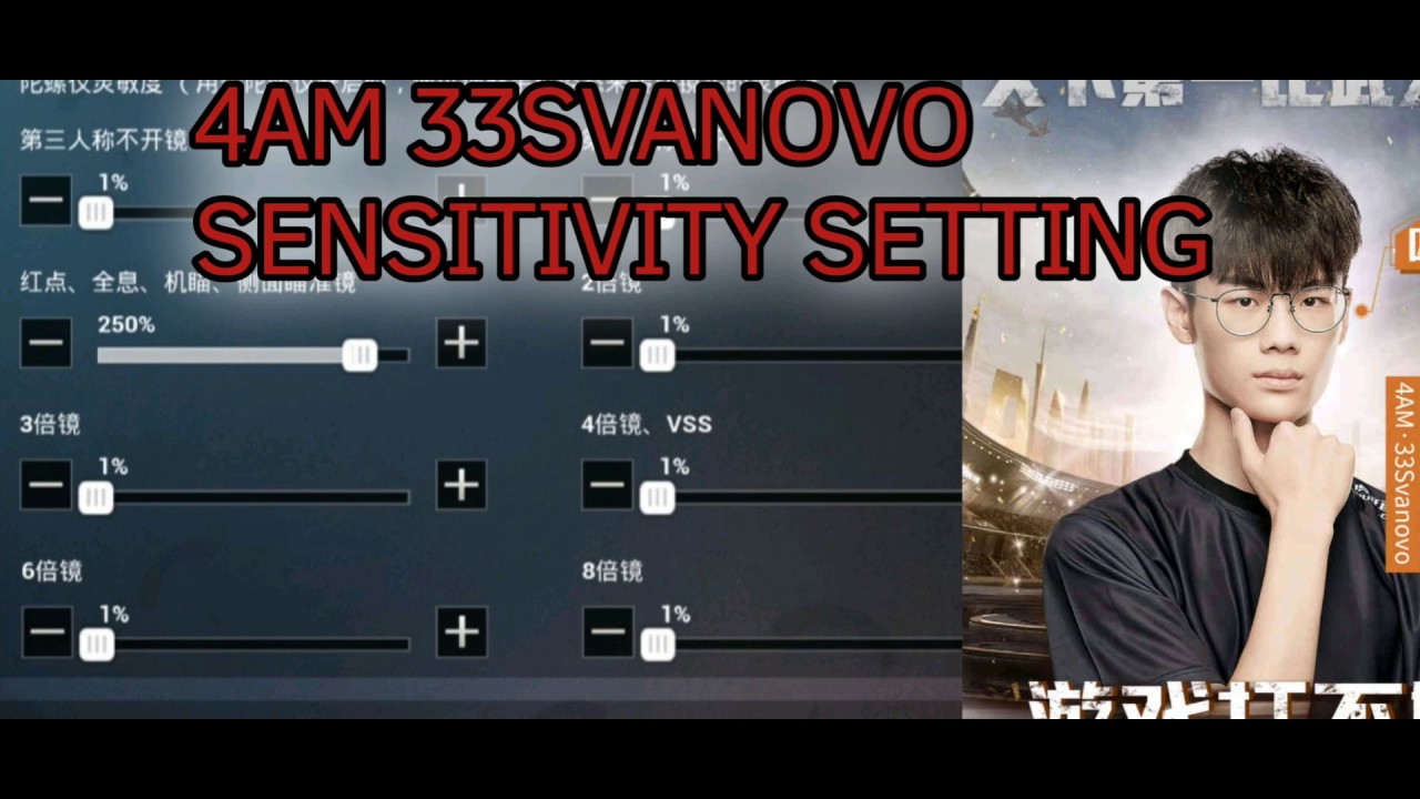 4AM 33SVANOVO SENSITIVITY BUTTON GYROSCOPE BASIC SETTING