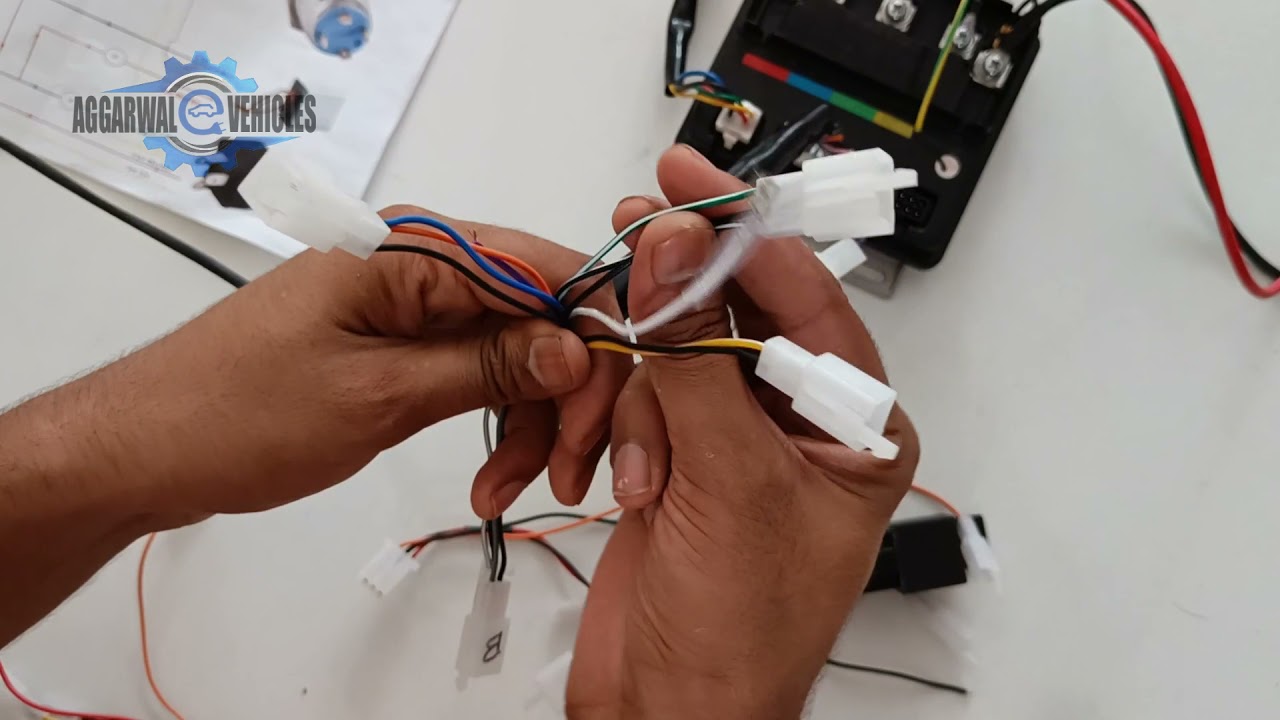 Petrol and Electric Hybrid scooter kit connection tutorial #hybridscooter